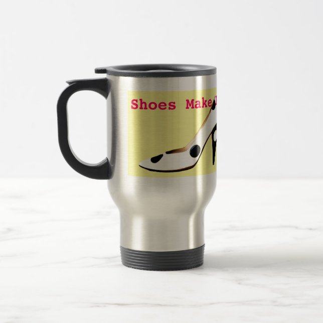 High Fashion Shoes Thermal Travel Mug (Left)