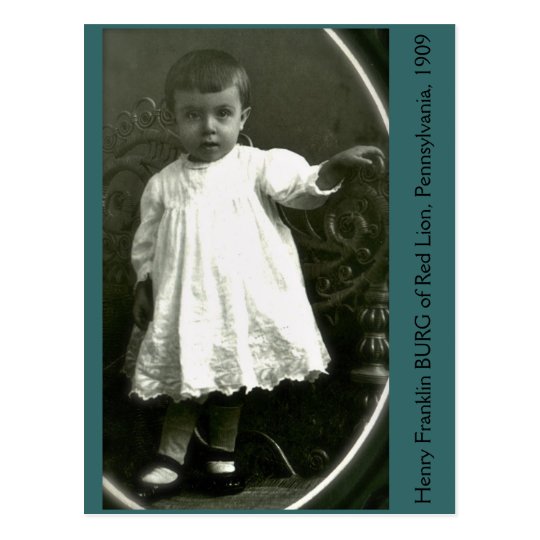 High Fashion Toddler of 1909 Postcard