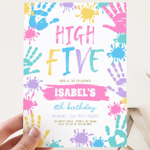 High Five Birthday Invitation