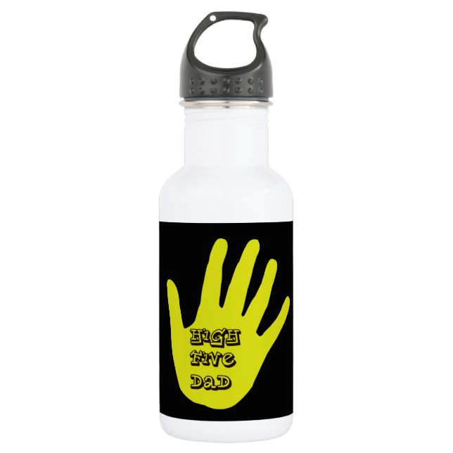 High Five Dad Hand 532 Ml Water Bottle (Front)
