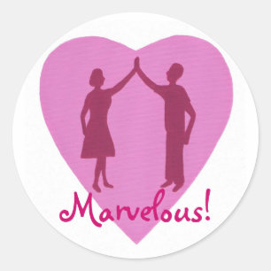High Five male and female, Marvellous stickers