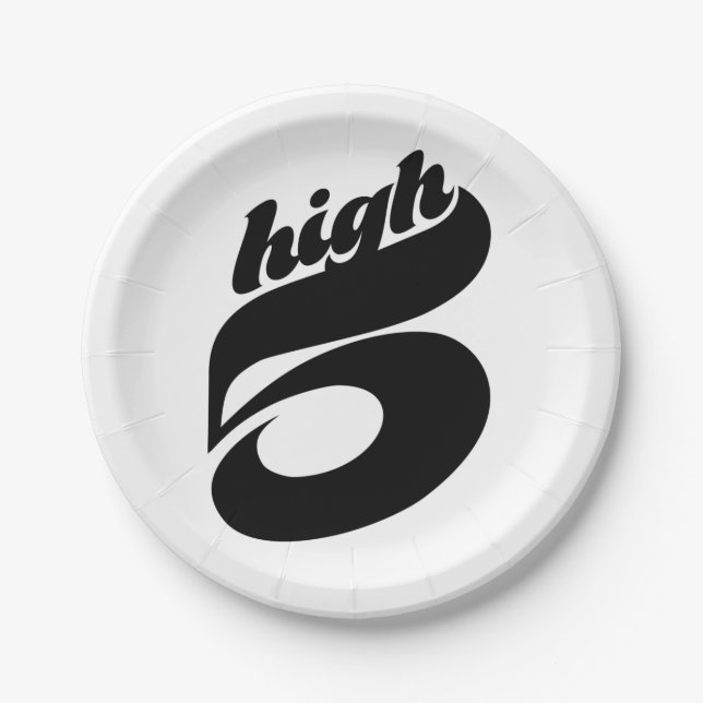 High Five Party Paper Plates (Front)