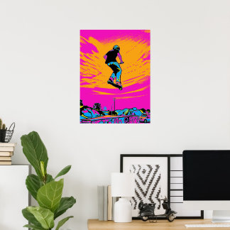 High Flier Scooter Rider - Stunt Scooter Poster