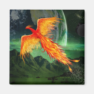 High Flying Phoenix Magnet