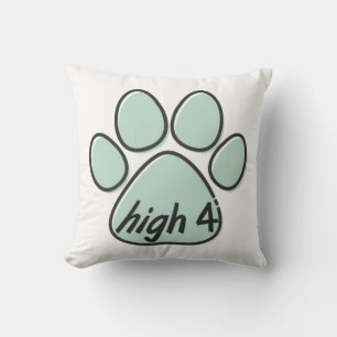 high four 4 dog cushion