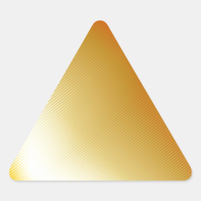 High grade gold metal triangle sticker (Front)