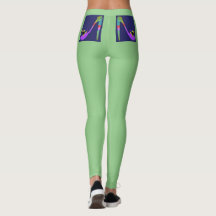 High Heel Logo Lime Mother's Day Leggings