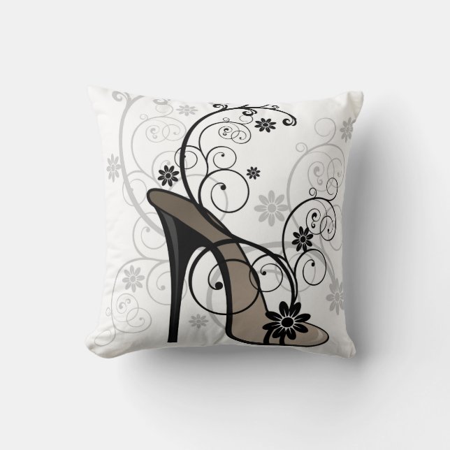 High Heel Reversible Decorative Pillow (Front)