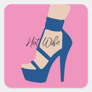 High Heel Shoe Thunder_Cove  Square Sticker