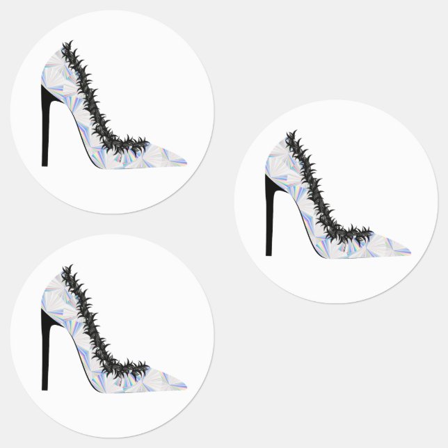 High heel shoe with hologram effect (Group)