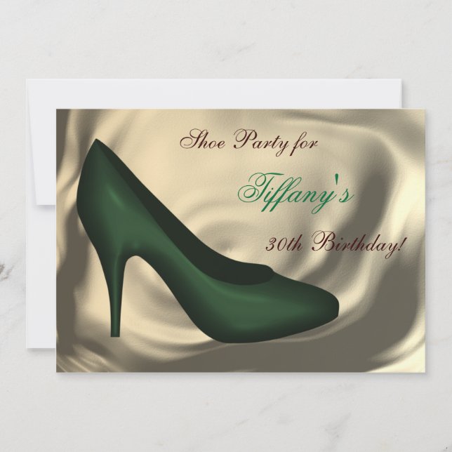 High Heel Shoes Birthday Party Invitation (Front)