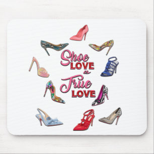 High Heel Shoes Collage Stiletto Pumps Heels Mouse Mat
