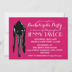 High Heel Stiletto Bachelorette Party Invitation