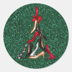 High Heels Christmas Tree Stickers
