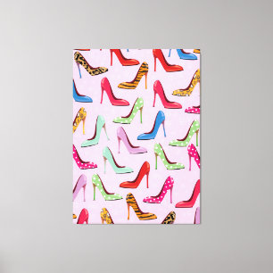 high heels Pattern Canvas Print