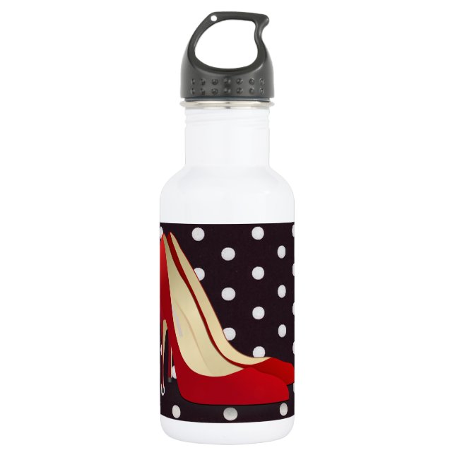 high heels red 532 ml water bottle (Front)