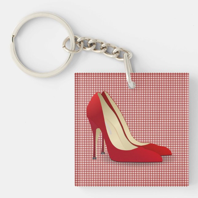 high heels red key ring (Front)