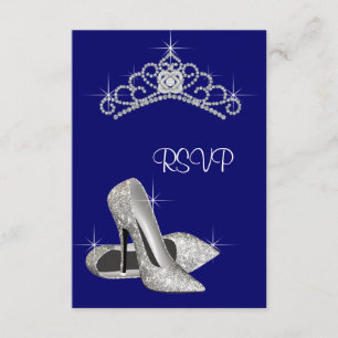 High Heels Tiara Royal Blue Quinceanera RSVP