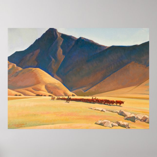 High Hills of Tehachapi, 1936 by Maynard Dixon Poster (Front)