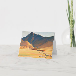 High Hills of Tehachapi by Maynard Dixon Thank You Card