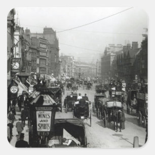 High Holborn, London, c.1890 Square Sticker