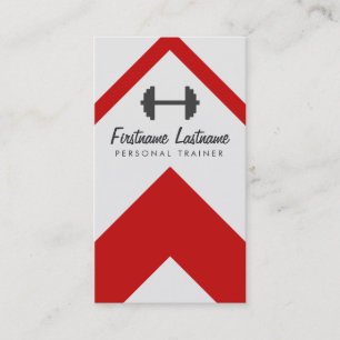 High Impact Personal Trainer & Fitness Business Card
