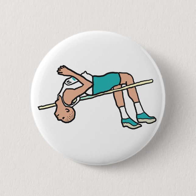 High Jump 6 Cm Round Badge (Front)