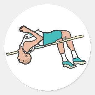 High Jump Classic Round Sticker
