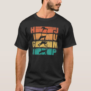 High Jump Jumping Jumper Track And Field Silhouett T-Shirt