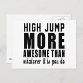High Jump more awesome than whatever it is you do Postcard (Front/Back)