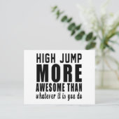 High Jump more awesome than whatever it is you do Postcard (Standing Front)