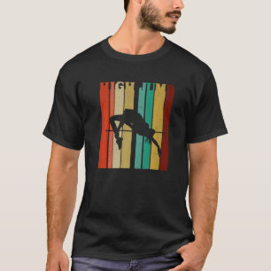 High Jumping Vintage Track And Field Retro High Ju T-Shirt