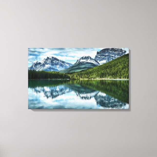 High Lake Reflection Canvas Print (Front)