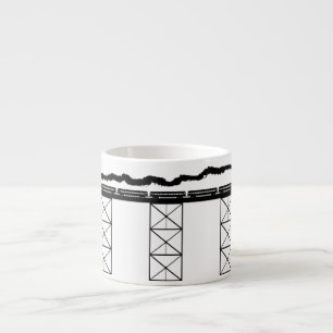 High Level Bridge w/ Crossing Steam Locomotive Espresso Cup
