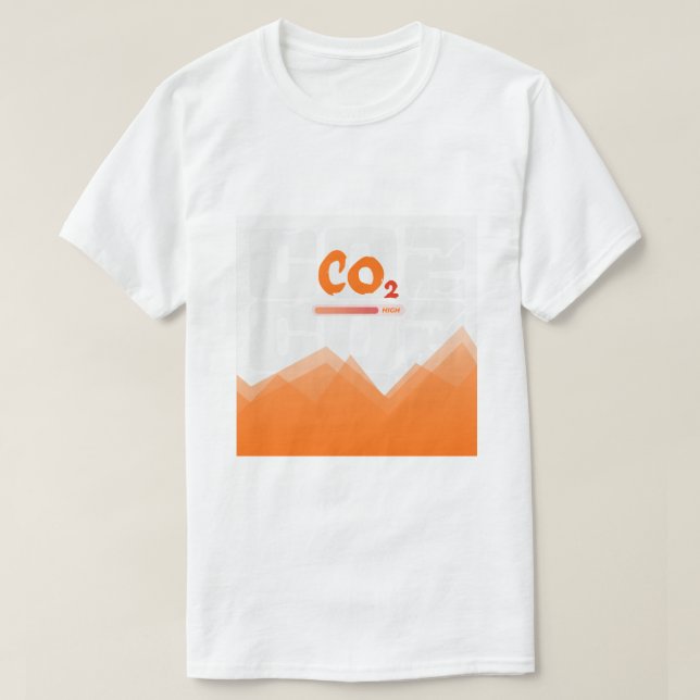 High levels of carbon dioxide pollution,colourful  T-Shirt (Design Front)