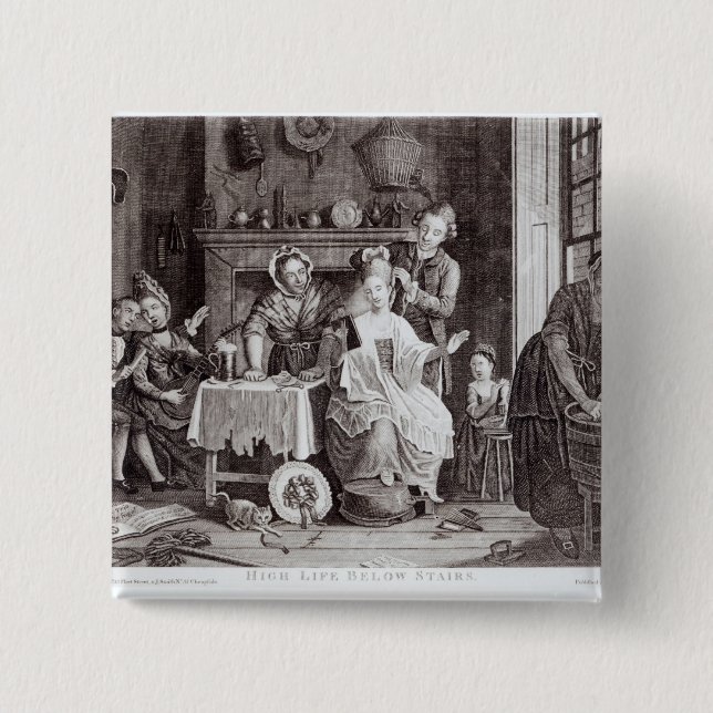 High Life Below Stairs 15 Cm Square Badge (Front)