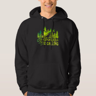 High Life On The Mountain Adventure Is Calling - C Hoodie