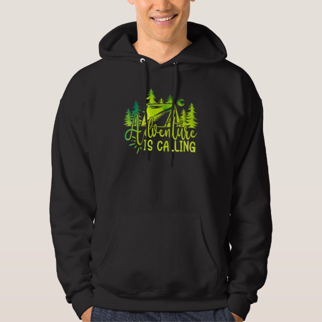 High Life On The Mountain Adventure Is Calling - C Hoodie (Front)