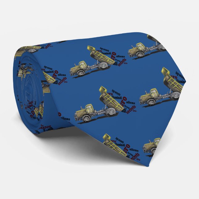 High military secret military truck gifts tie (Rolled)