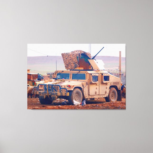 HIGH MOBILITY MULTIPURPOSE WHEELED VEHICLE 32x48 Canvas Print (Front)