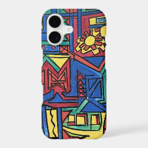 High Noon-Hand Painted Modern Geometric Art