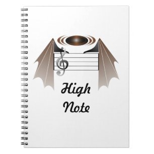 High Note Bat Favorite Song Notebook