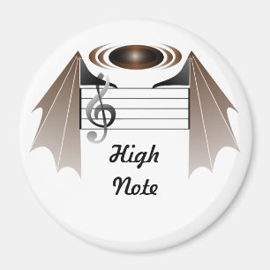 High Note Bat Favourite Song Magnet
