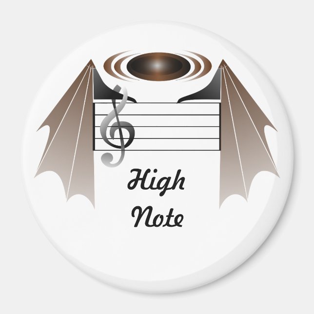 High Note Bat Favourite Song Magnet (Front)