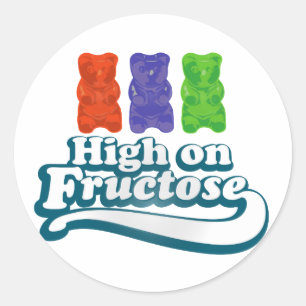 High on Fructose Classic Round Sticker