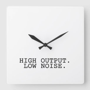 High Output Low Noise Minimalist Square Clock