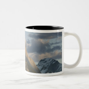 High peak near Maligne Lake, Jasper National Two-Tone Coffee Mug