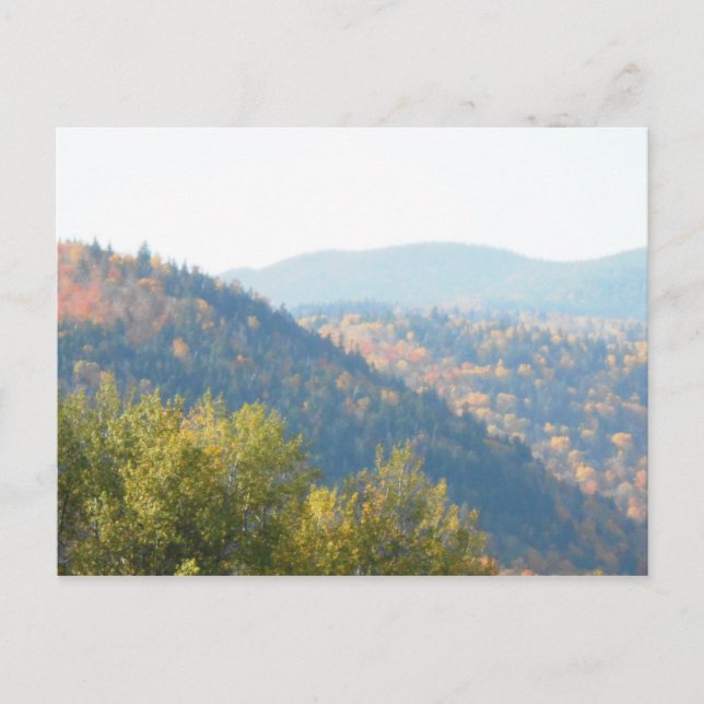 High Peaks Adirondacks Autumn Mountains Forest Postcard (Front)
