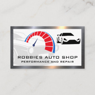 High Performance Auto Parts Logos Business Card