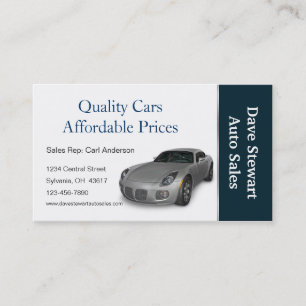 High Performance Automotive Service Shop Business Card